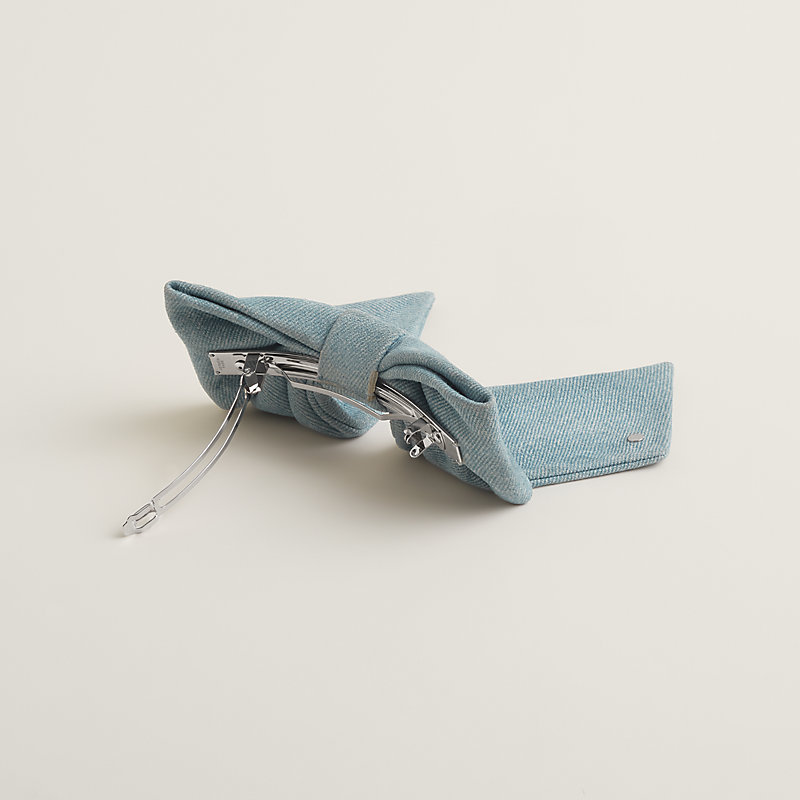 【大きめリボンが可愛い♪】HERMES ヘアクリップ Karma Twill Karma Twill hair clip | Hermès USA